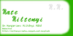 mate miltenyi business card
