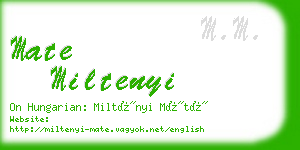 mate miltenyi business card